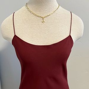 Theory crepe midi slip dress